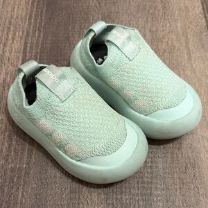 Adidas Toddler Mint Green Slip-On Sneakers